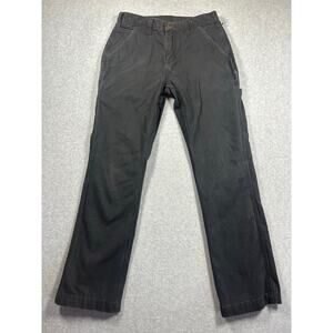 Carhartt Carpenter Pant Mens Size 31x32 Black Rugged Flex Rigby Dungaree Relaxed